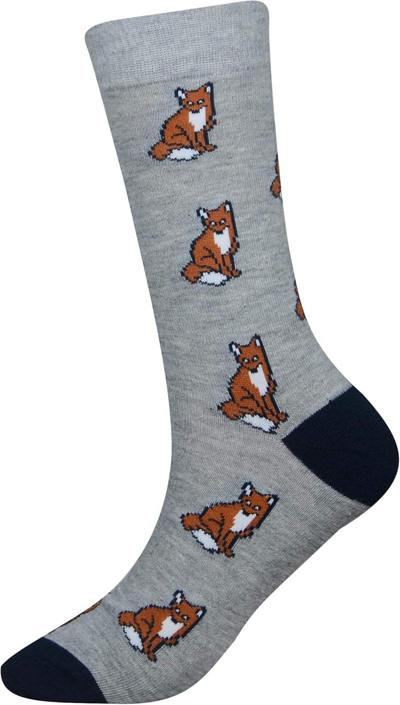 Cansok Men's 2/4 Packs Fun Crazy Novelty Dress Crew Socks - Image 5